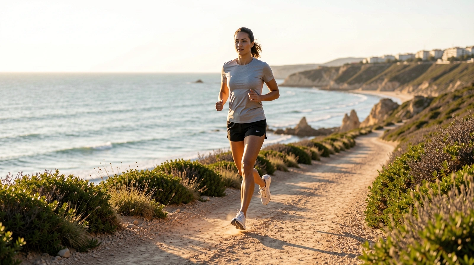 Persona realizando actividad física al aire libre